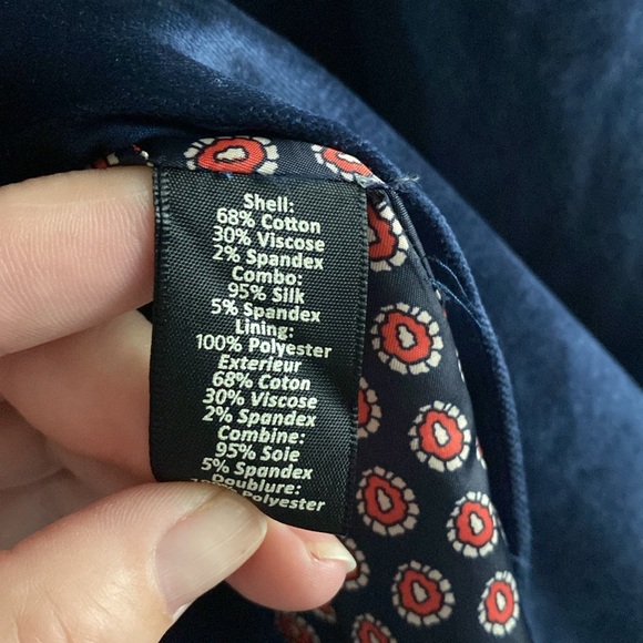 Elizabeth & James Elegant Navy Velvet Blazer - Picture 6 of 9